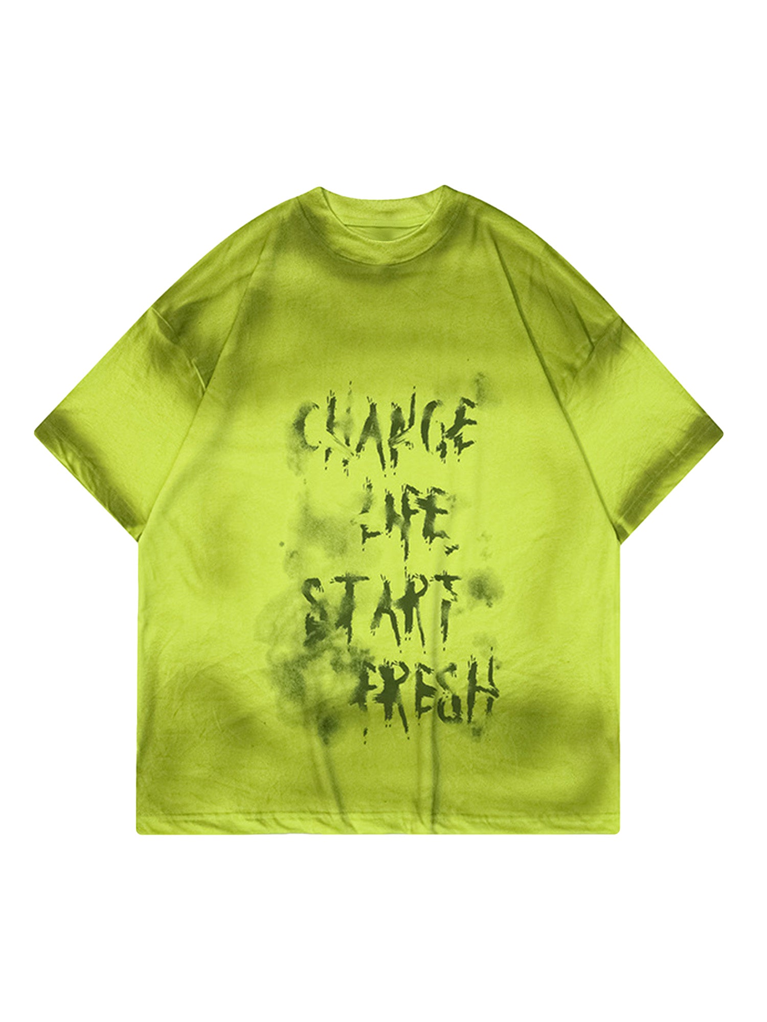 BLUE AND WHITE TIE-DYE SHORT SLEEVE T-SHIRT