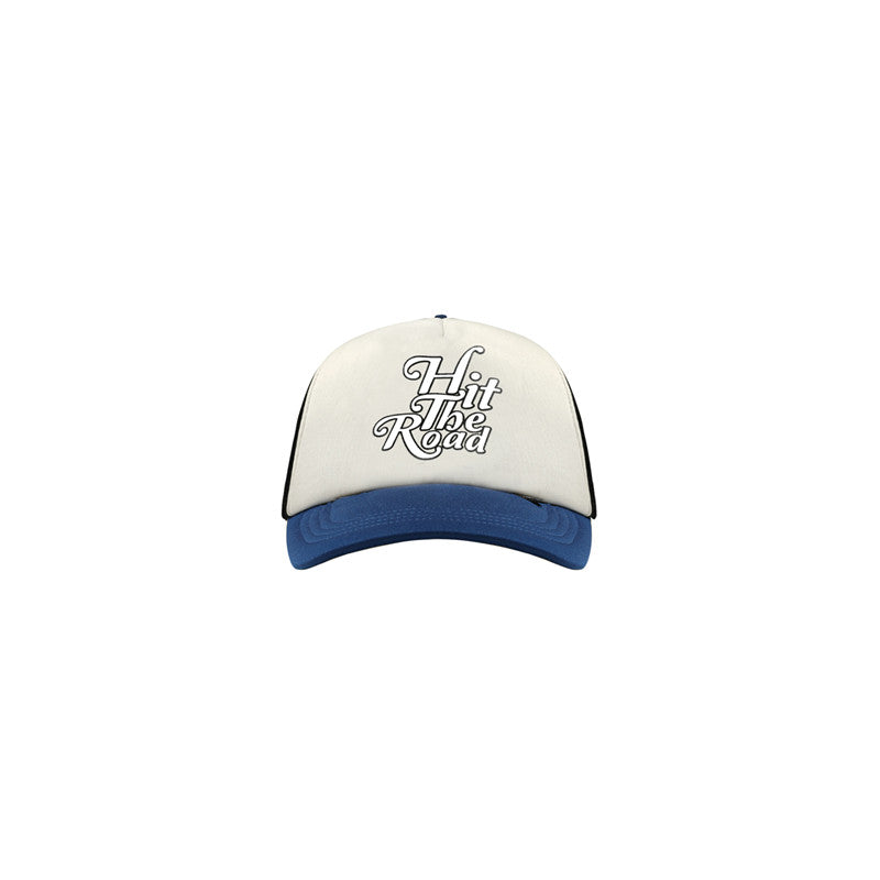 BLUE AND WHITE TRUCKER HAT - STYLISCHE TRUCKER CAP
