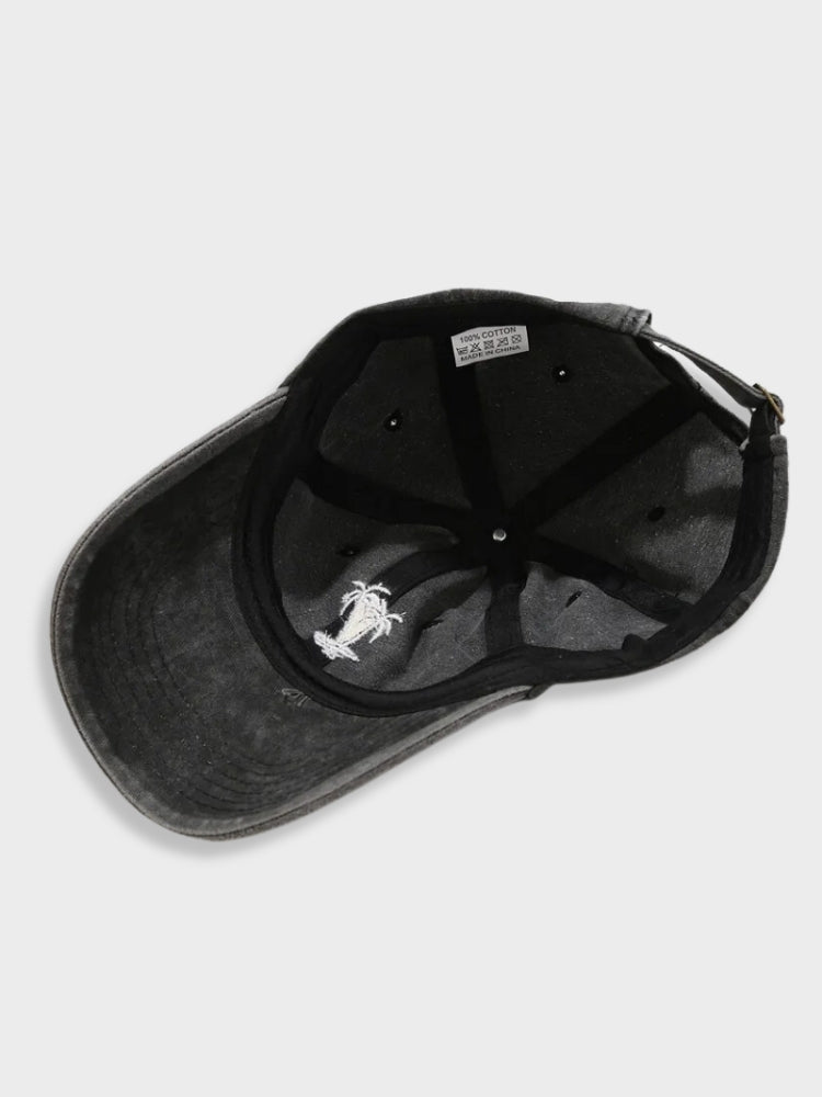 BLUE BASEBALL CAP WITH DOUBLE PALM DESIGN FOR SUPERIOR GRIP