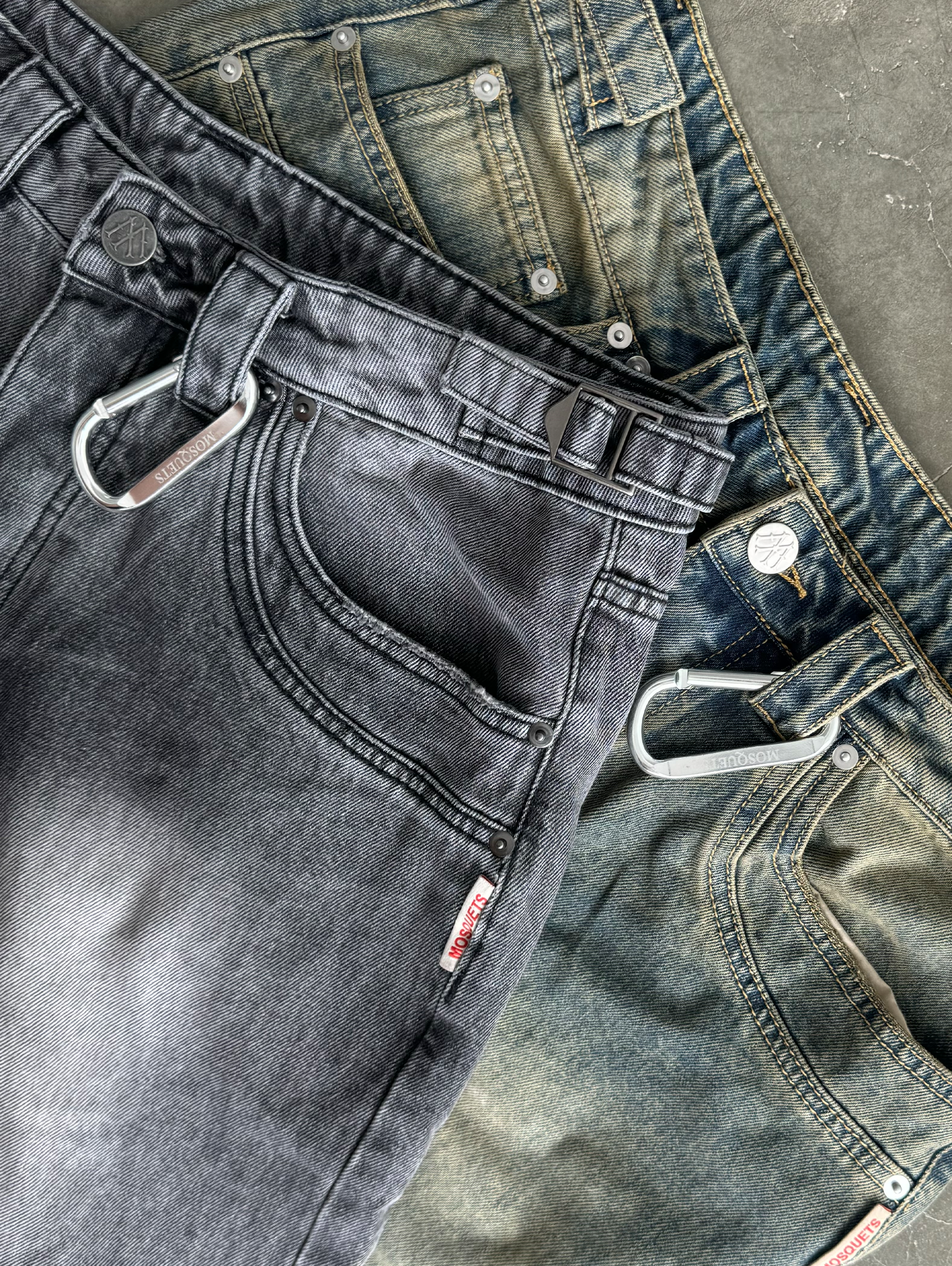 BLUE DENIM JEAN SHORTS DIRT BLUE WASHED DESIGN