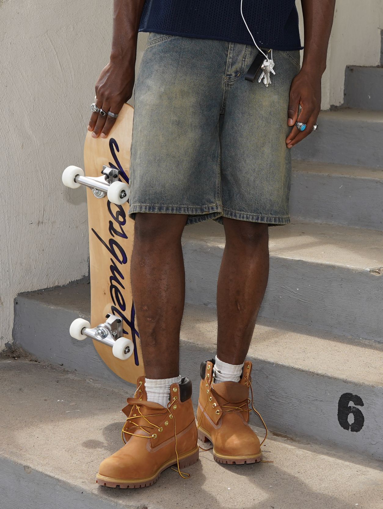 BLUE DENIM JEAN SHORTS DIRT BLUE WASHED DESIGN