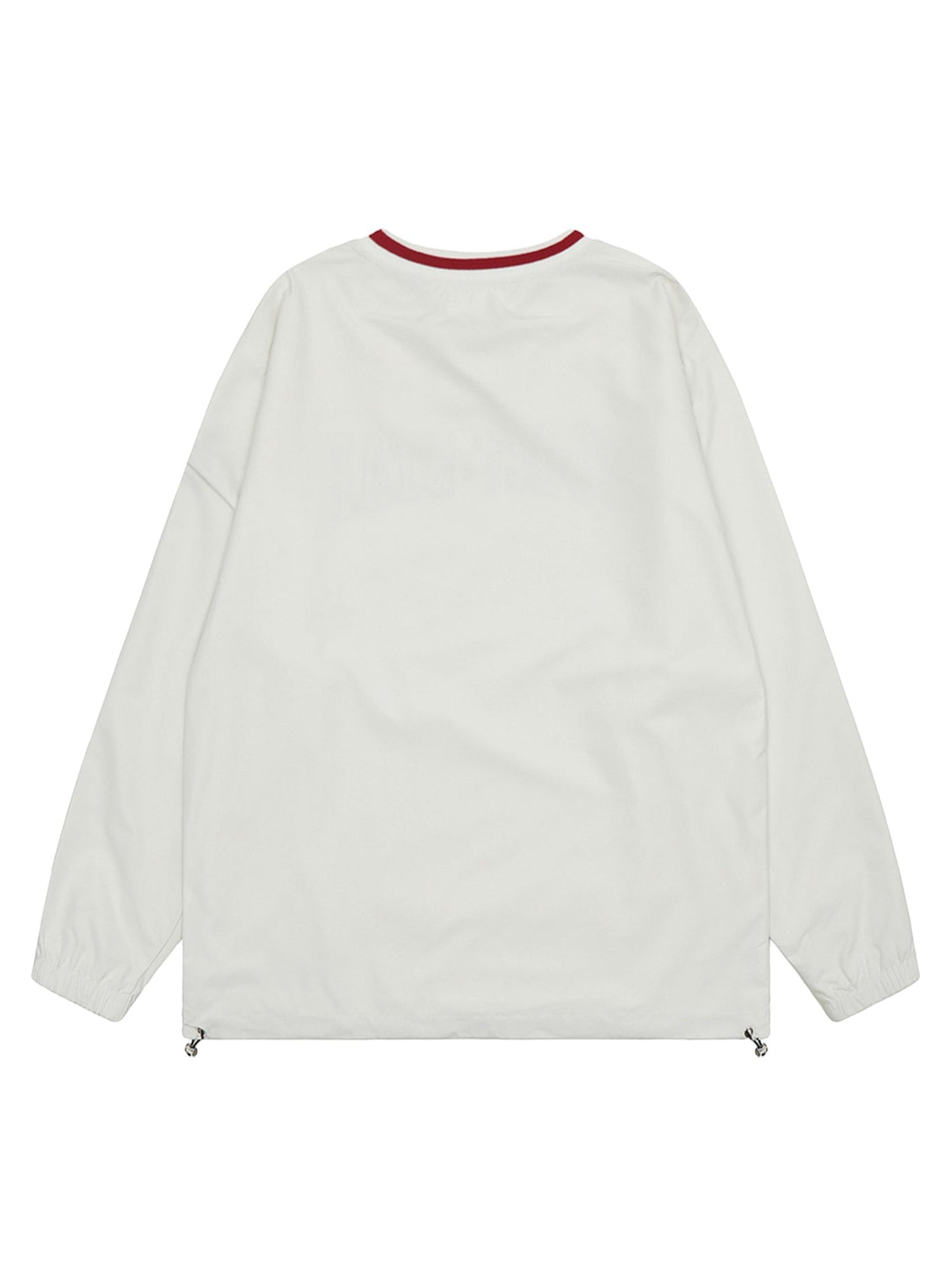 BLUE LONG SLEEVE SHIRT WITH EMBROIDERED DETAIL