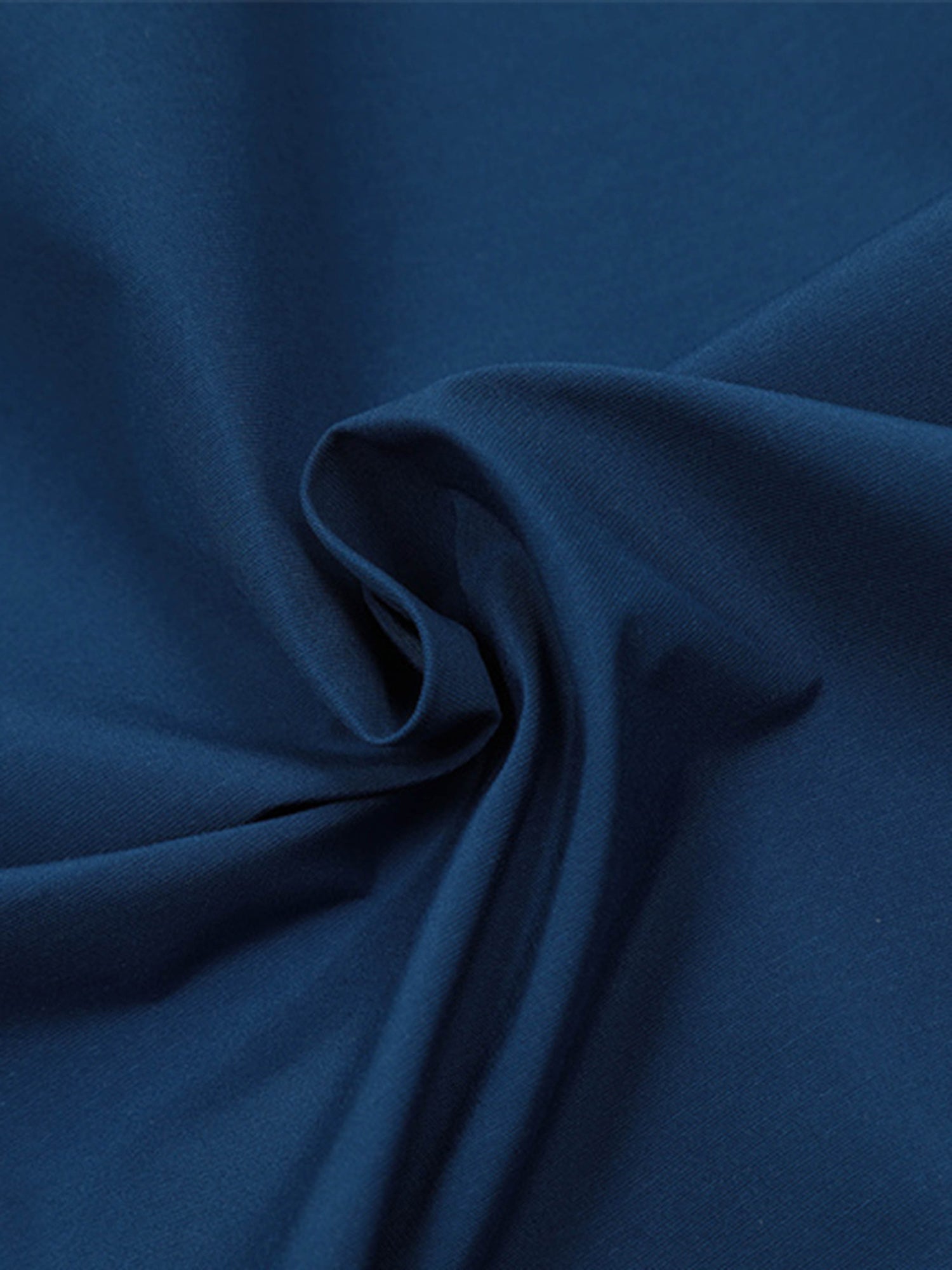 BLUE LONG SLEEVE SHIRT WITH EMBROIDERED DETAIL