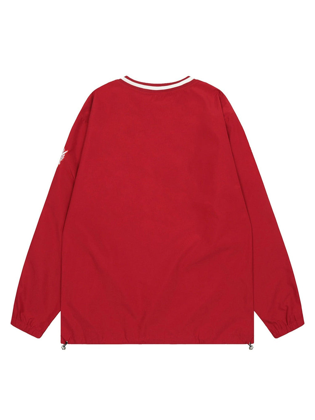 BLUE LONG SLEEVE SHIRT WITH EMBROIDERED DETAIL