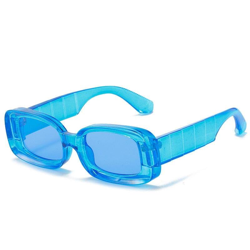 BLUE RECTANGULAR SUNGLASSES