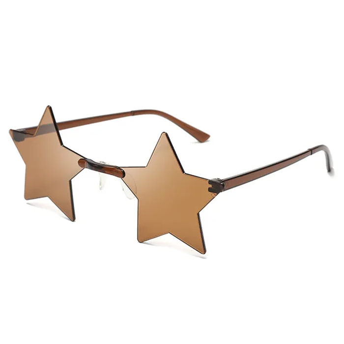 BLUE STAR-SHAPED SUNGLASSES FOR ADULTS