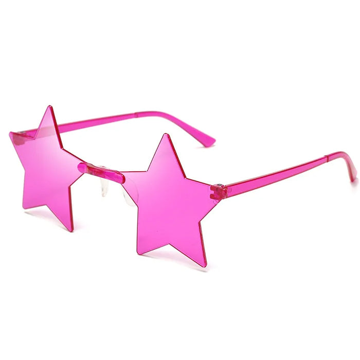 BLUE STAR-SHAPED SUNGLASSES FOR ADULTS