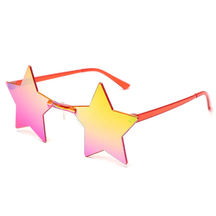 BLUE STAR-SHAPED SUNGLASSES FOR ADULTS