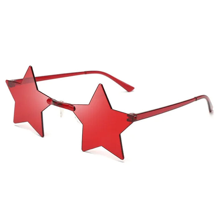 BLUE STAR-SHAPED SUNGLASSES FOR ADULTS