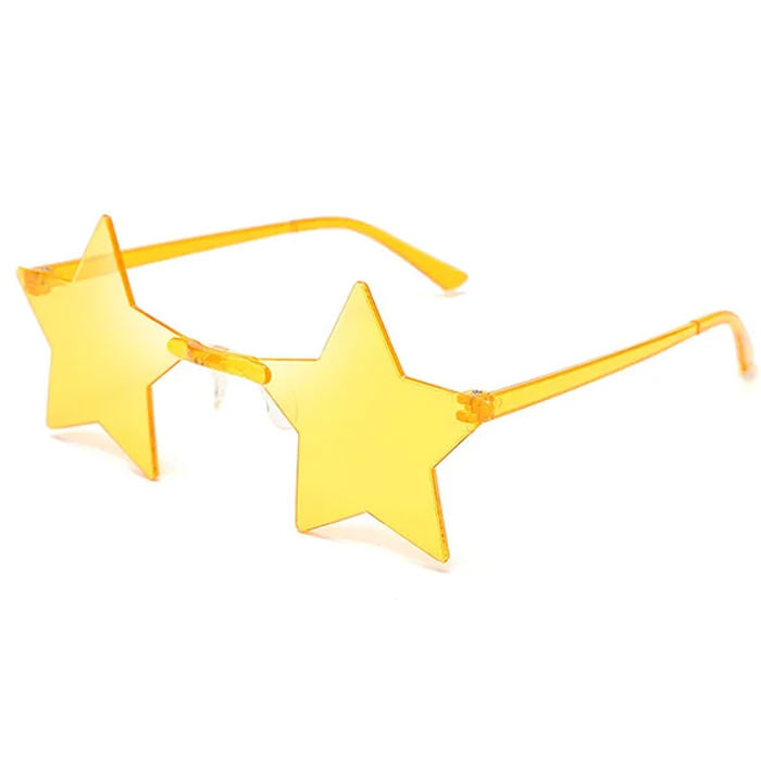 BLUE STAR-SHAPED SUNGLASSES FOR ADULTS