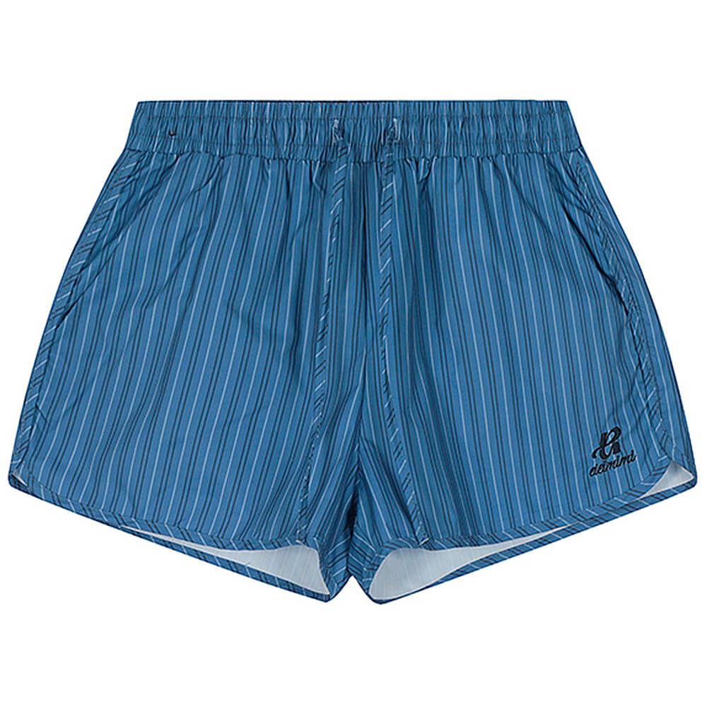 BLUE STRIPED ATHLETIC SHORTS FOR MEN