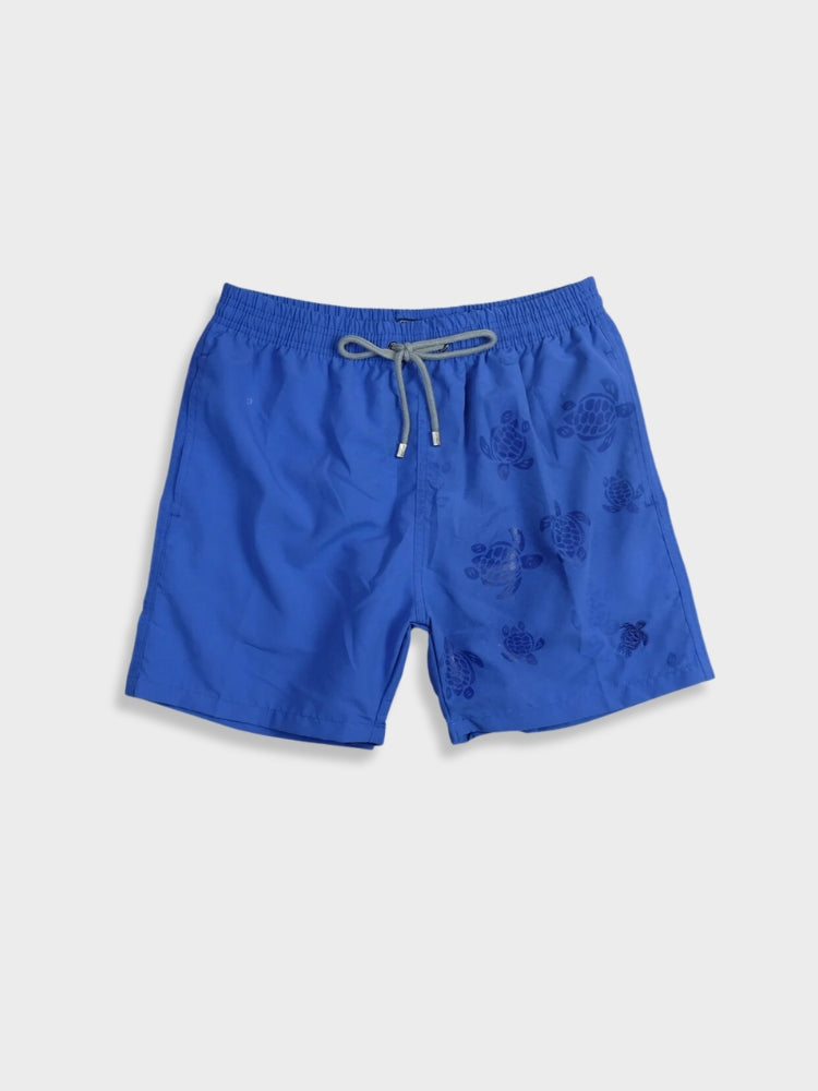 BLUE SWIM TRUNKS WITH DRAWSTRING - BEST FIT FOR YOUR SUMMER NEEDS