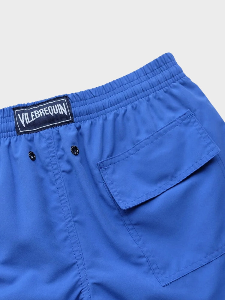 BLUE SWIM TRUNKS WITH DRAWSTRING - BEST FIT FOR YOUR SUMMER NEEDS