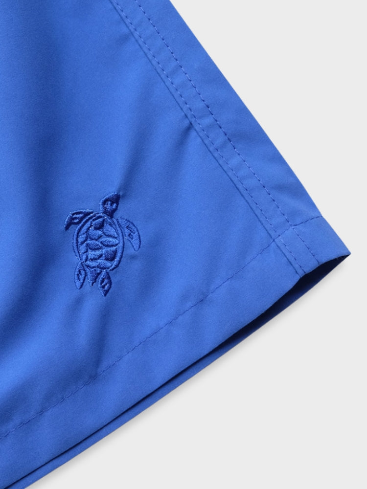 BLUE SWIM TRUNKS WITH DRAWSTRING - BEST FIT FOR YOUR SUMMER NEEDS