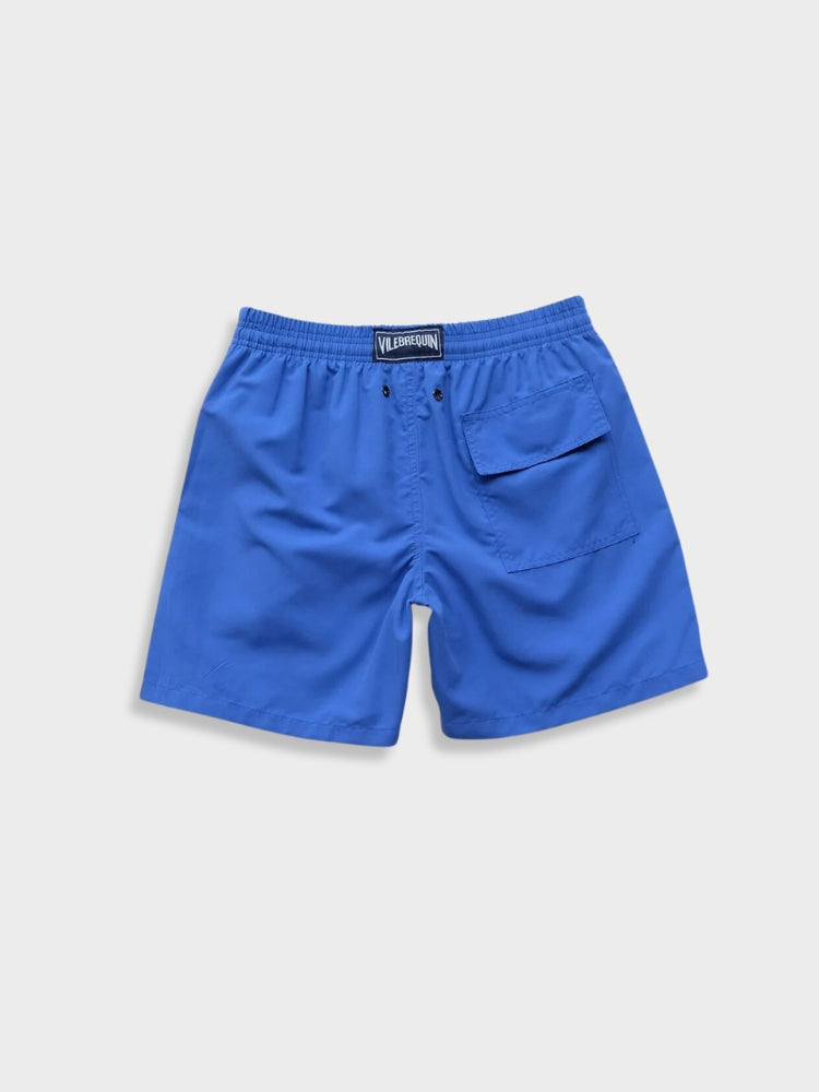 BLUE SWIM TRUNKS WITH DRAWSTRING - BEST FIT FOR YOUR SUMMER NEEDS