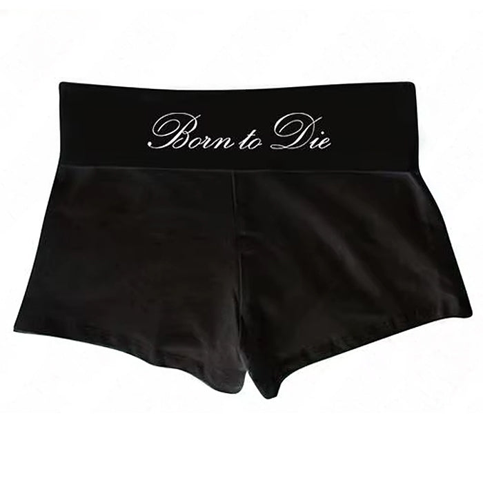 BORN TO DIE MICRO SHORTS Y2K MICRO SHORTS