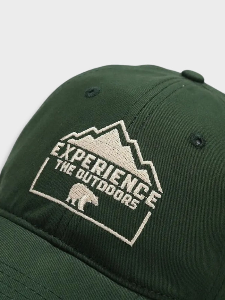 BROWN BASEBALL CAP WITH OUTDOOR GRAPHIC - OUTDOOR CAP