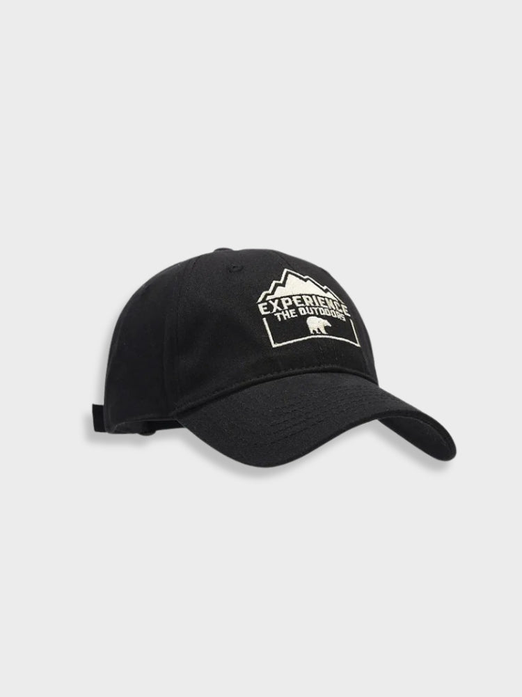 BROWN BASEBALL CAP WITH OUTDOOR GRAPHIC - OUTDOOR CAP