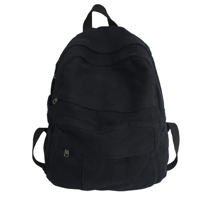 BROWN CANVAS BACKPACK FOR DAILY