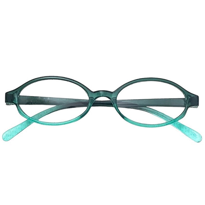BROWN OVAL EYEGLASSES WITH Y2K AESTHETIC OVAL DESIGN