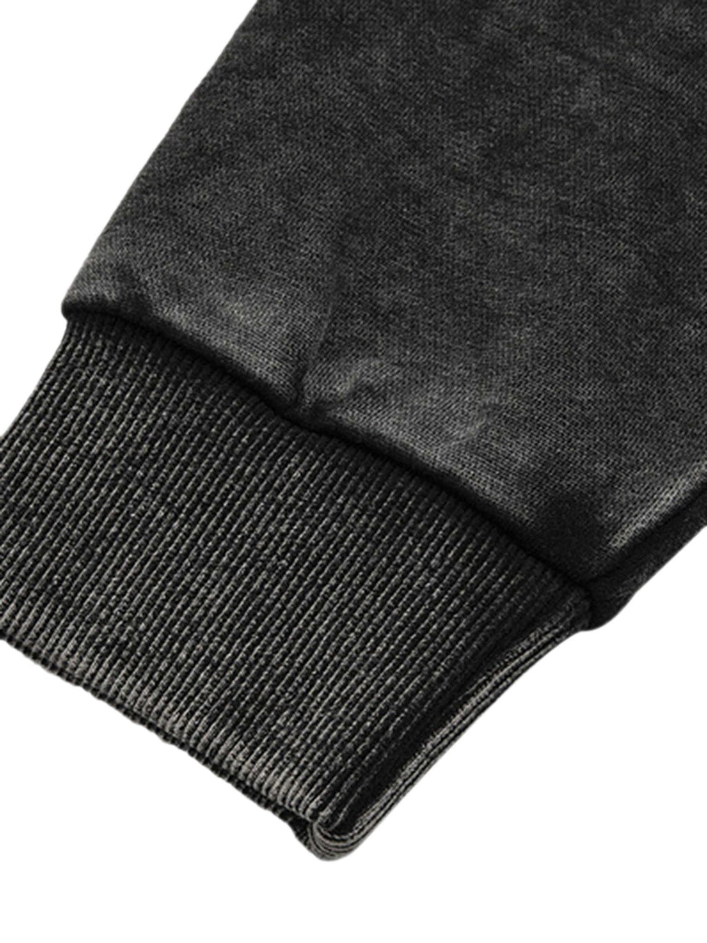 BROWN SKELETON HOODIE WITH EMBROIDERED CASUAL ROUND COLLAR