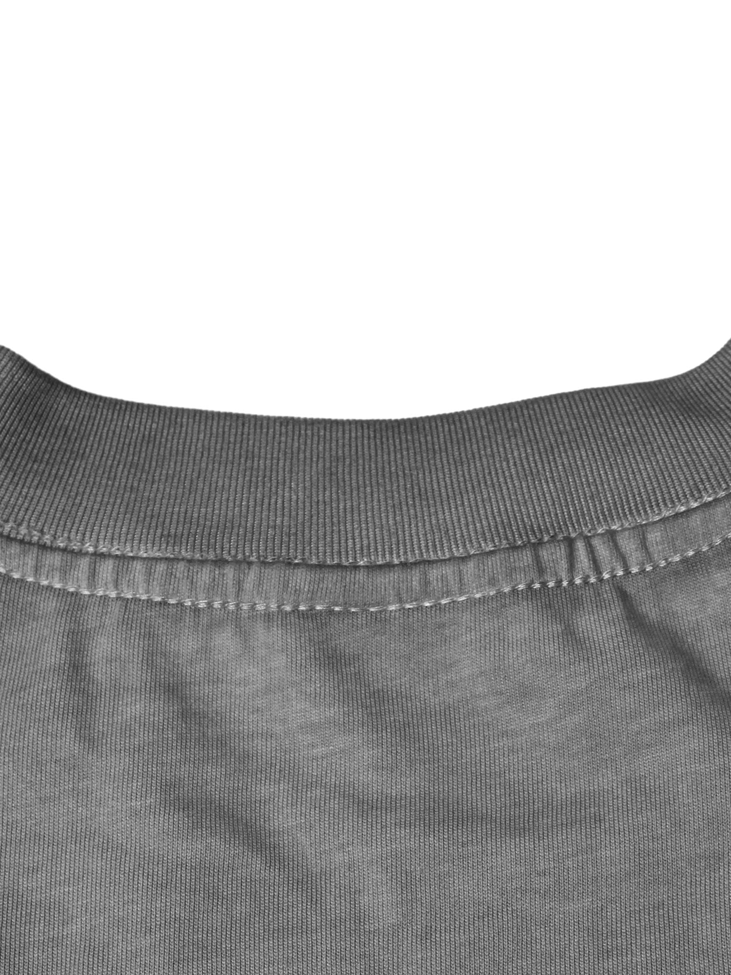 BROWN SLEEVELESS JERSEY PULLOVER WITH GRAPHIC AND ROUND COLLAR