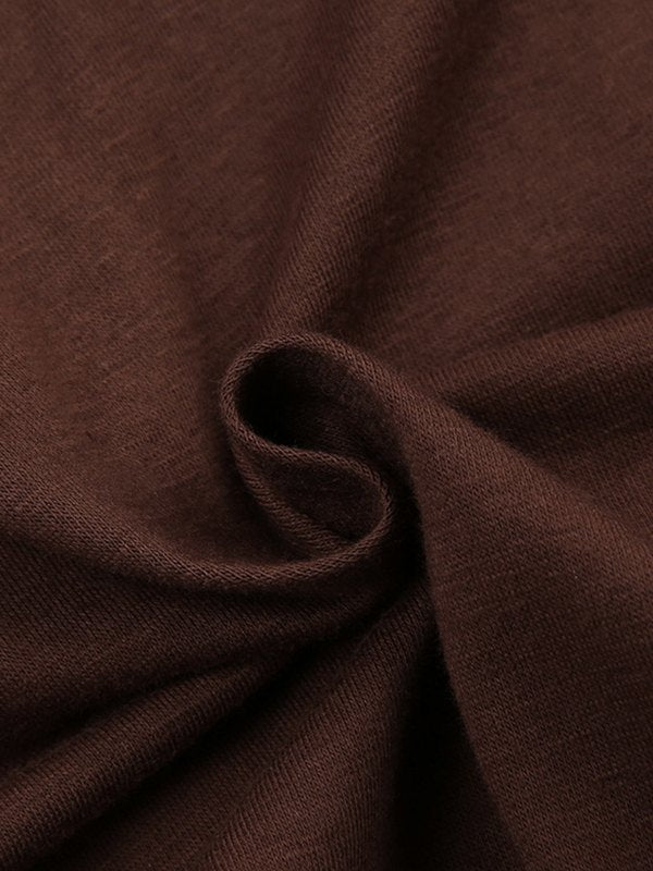 BROWN TIERED MINI SKIRT WITH VINTAGE LACE FOR A FEMININE TOUCH