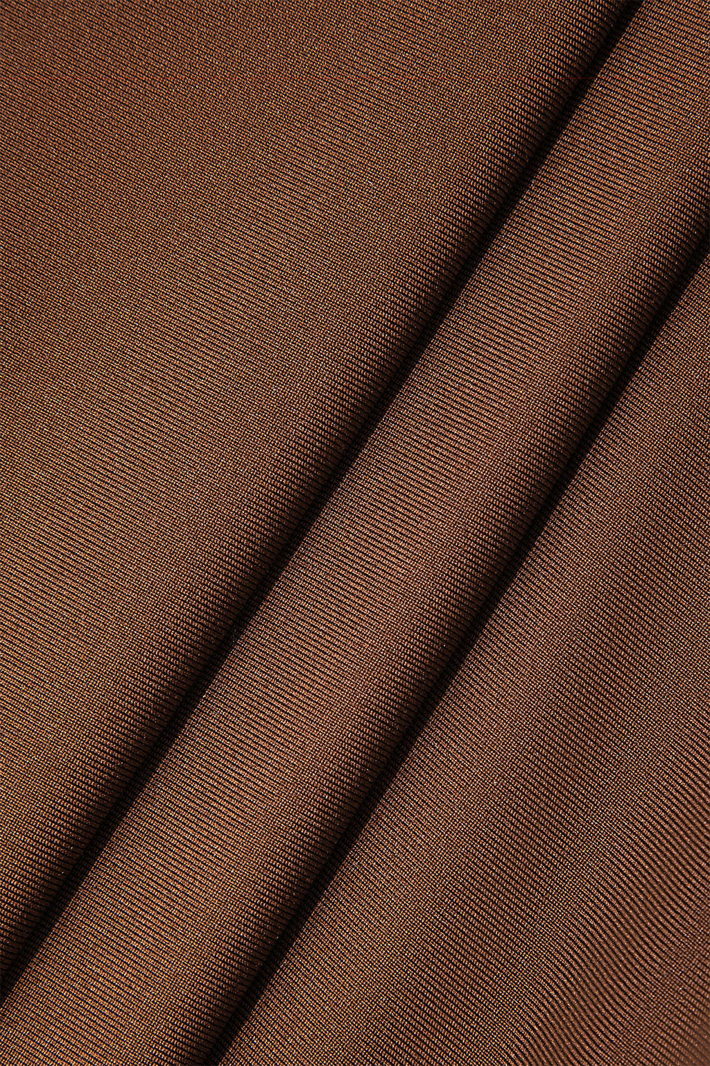 BROWN TWISTED BACKLESS MAXI DRESS