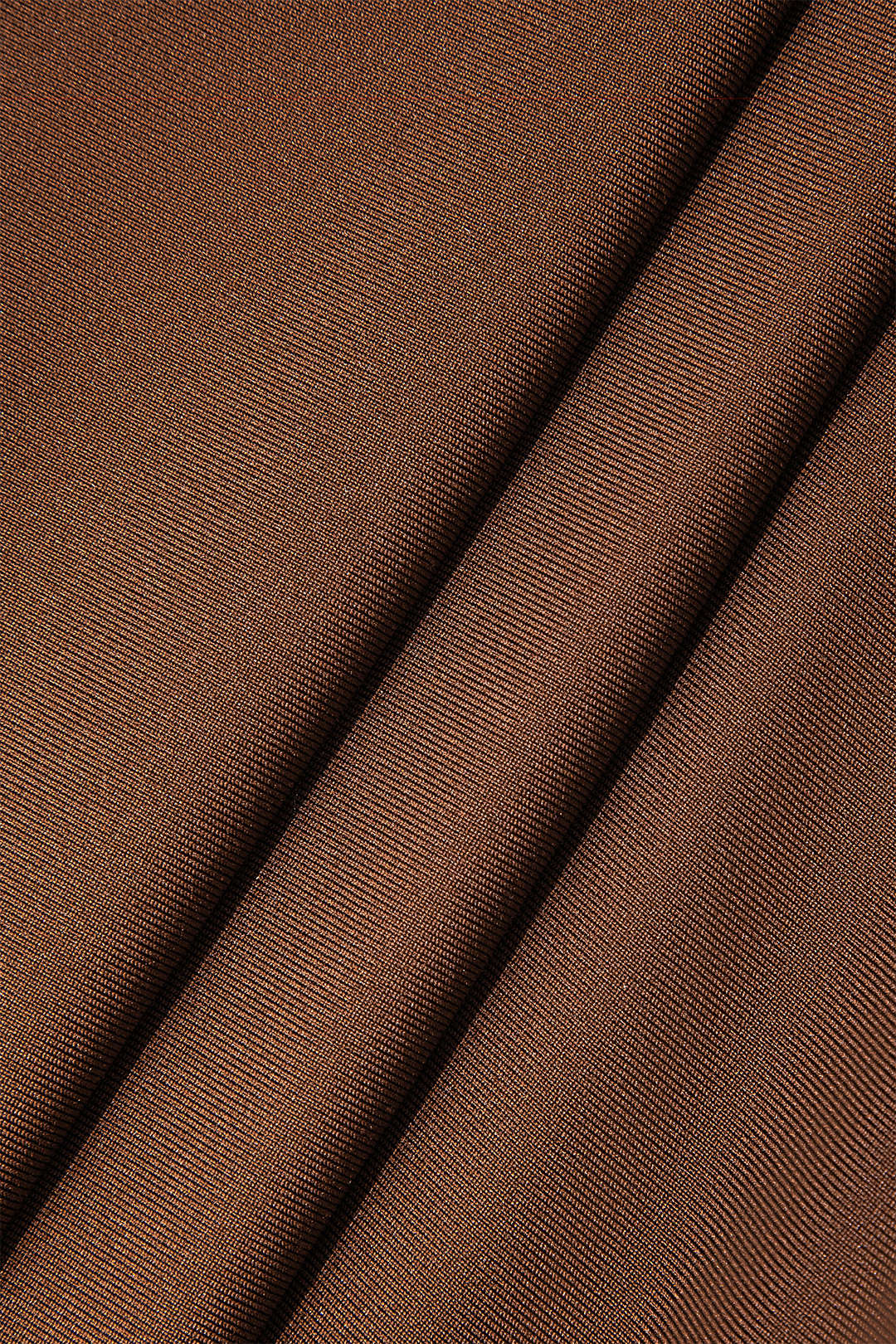 BROWN TWISTED BACKLESS MAXI DRESS