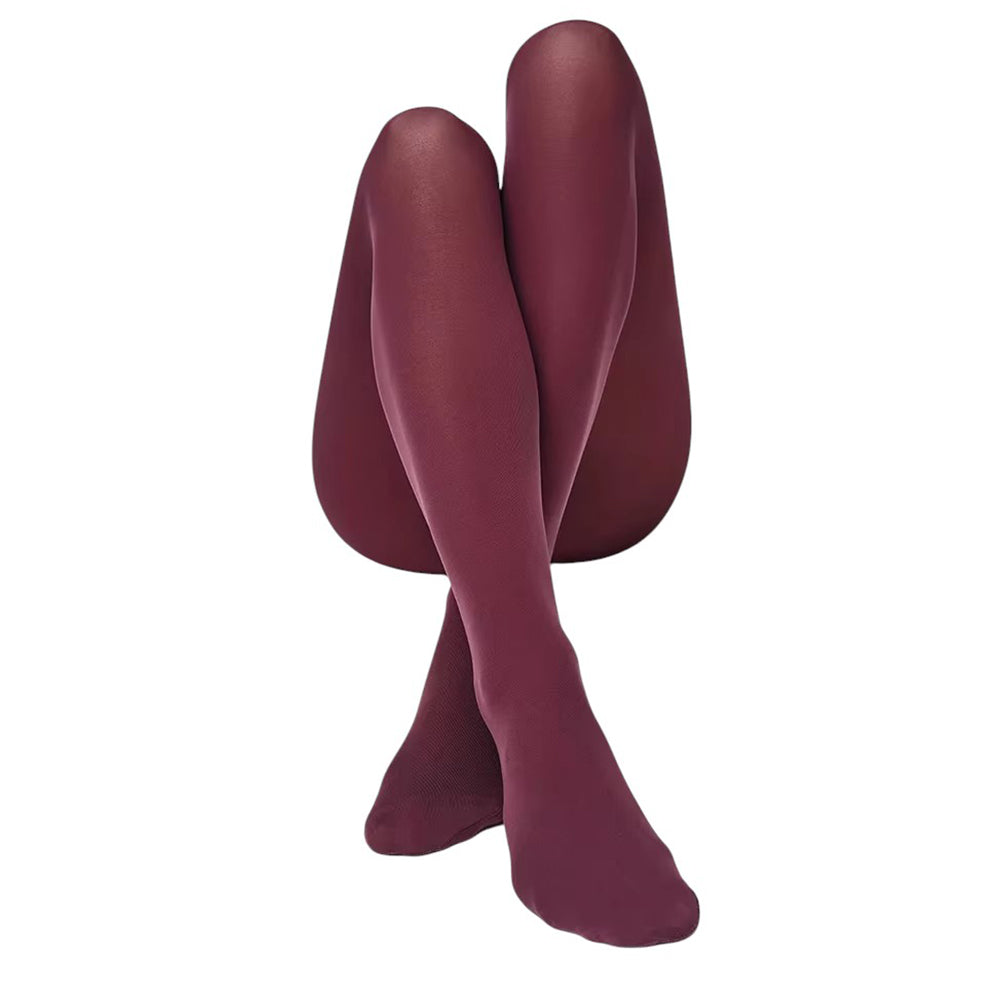 BURGUNDY TIGHTS: HIGH-QUALITY NYLON PANTYHOSE