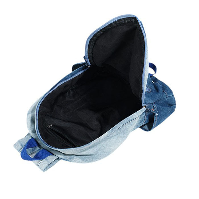 BUTTERFLY BLUE DENIM BACKPACK Y2K