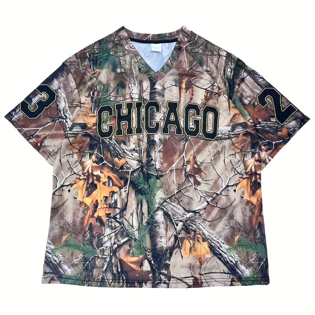 CAMO UNISEX JERSEY CHICAGO CAMO DESIGN