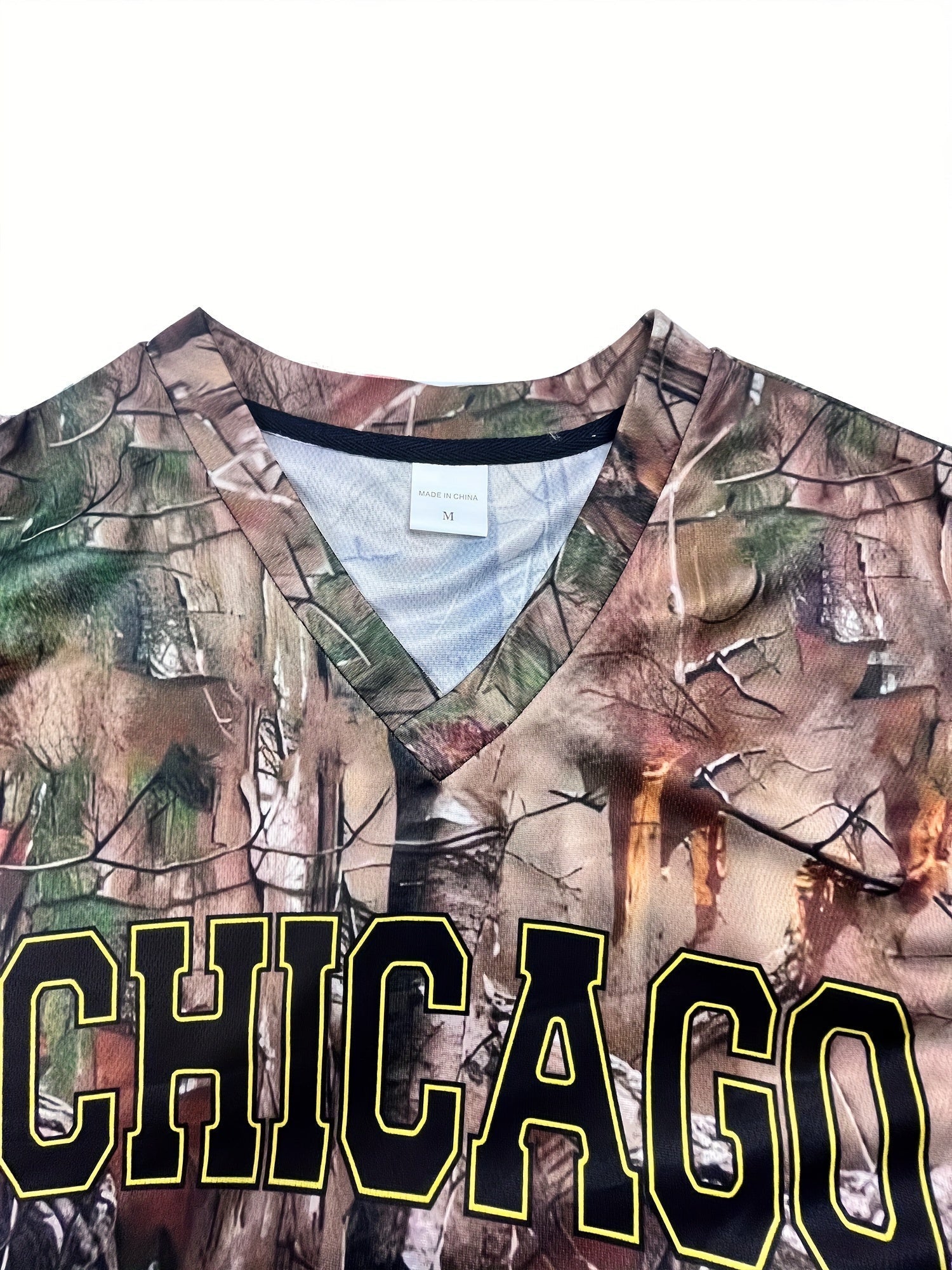 CAMO UNISEX JERSEY CHICAGO CAMO DESIGN