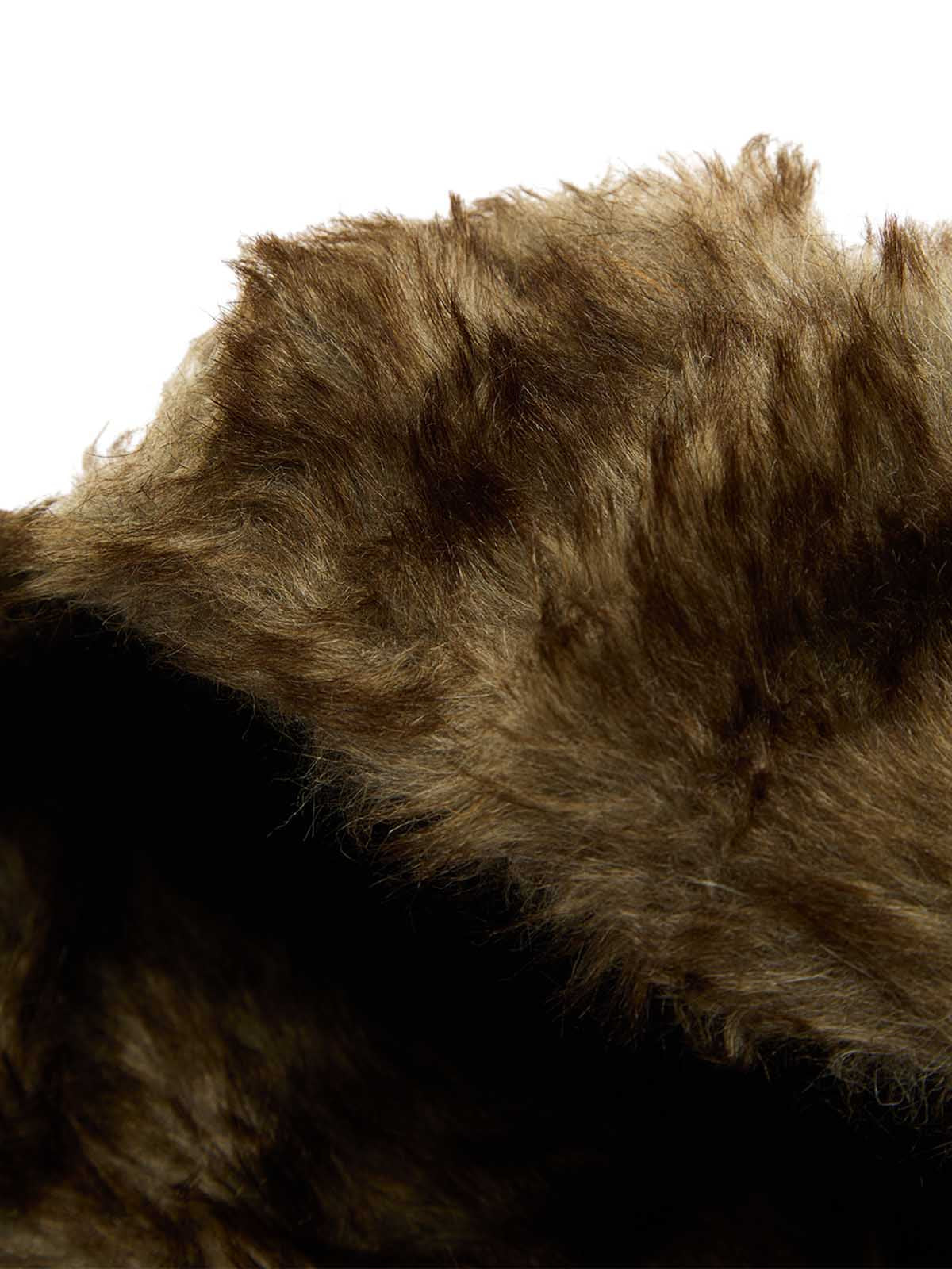 CAMOUFLAGE TRAPPER HAT WITH FAUX FUR TRIM HIGH-QUALITY JERSEY MULTI-SEASON