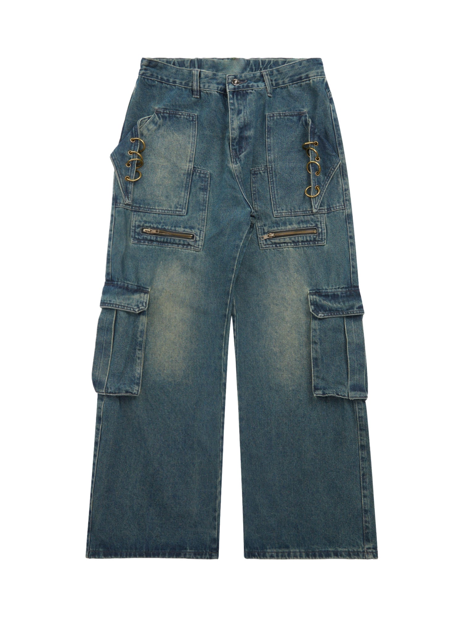 CARGO PANTS BLUE DENIM SWEETHEART SUPPLIES HIGH STREET
