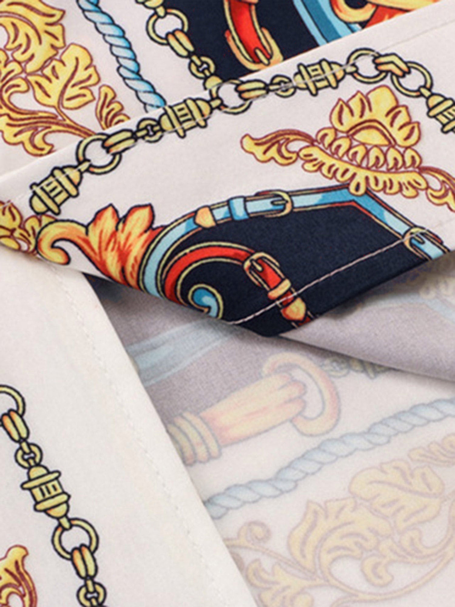 CARRIAGE PRINT SHIRT AND SHORTS SET - STREET PALACE STYLE