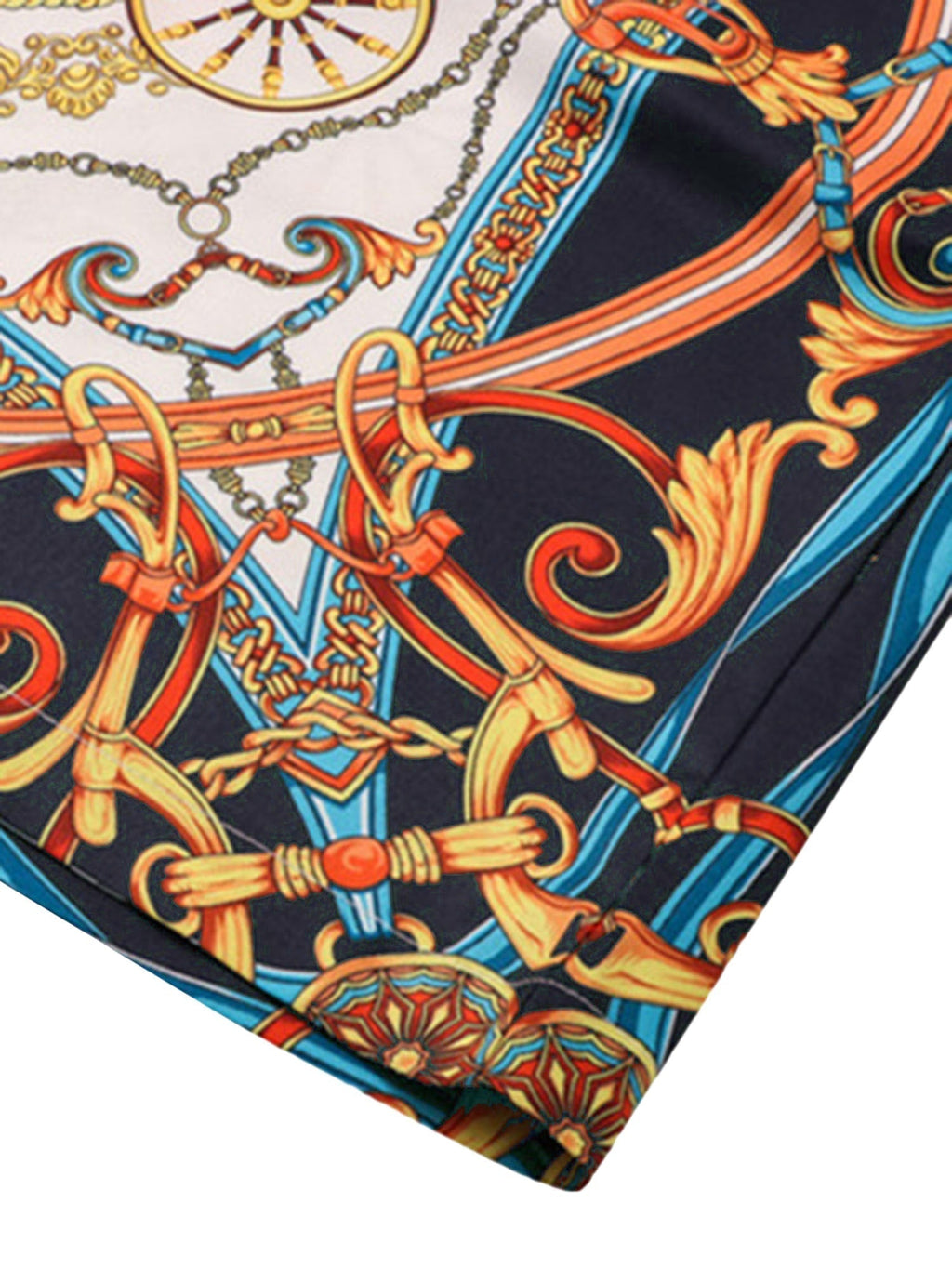 CARRIAGE PRINT SHIRT AND SHORTS SET - STREET PALACE STYLE