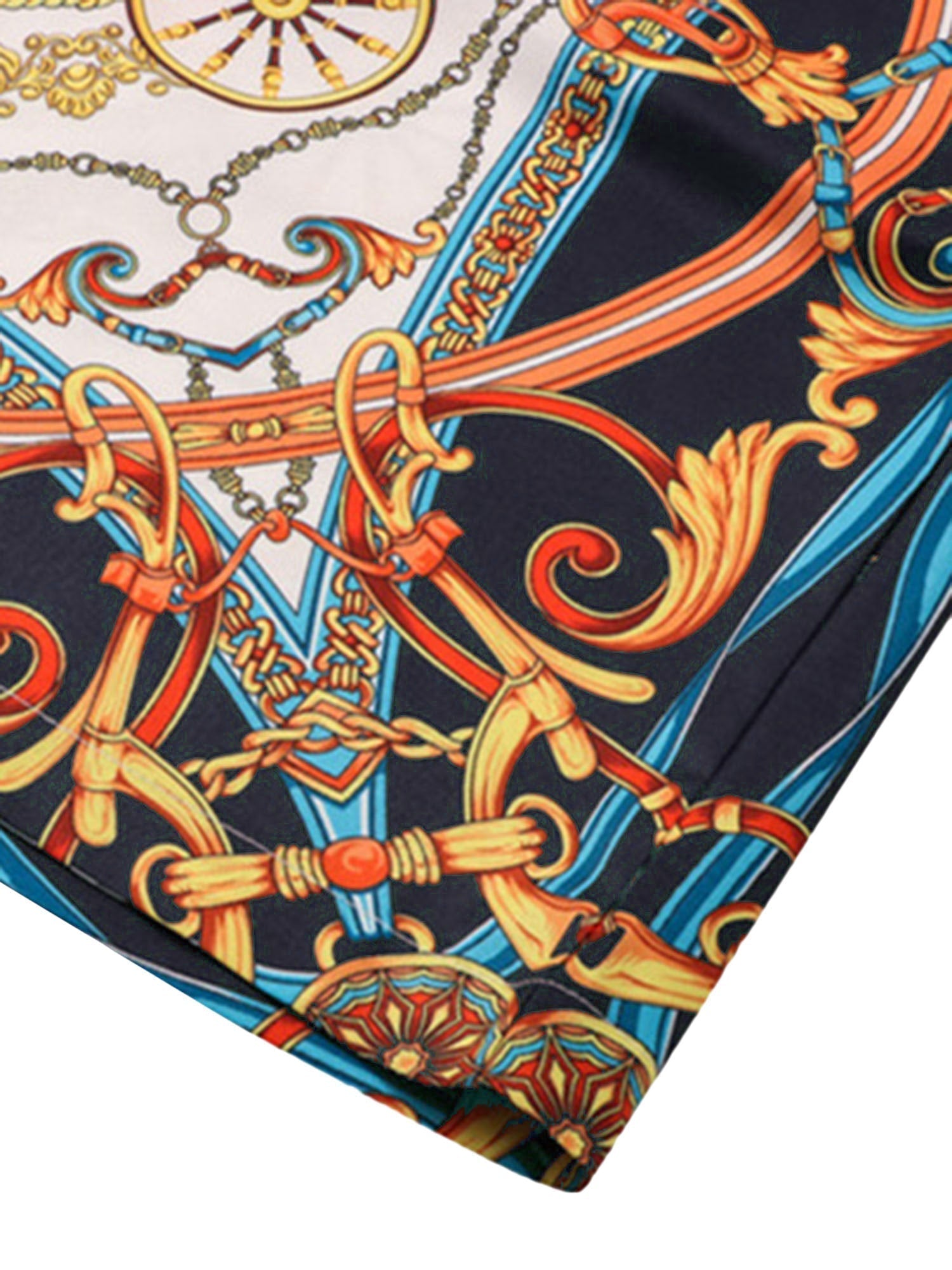 CARRIAGE PRINT SHIRT AND SHORTS SET - STREET PALACE STYLE