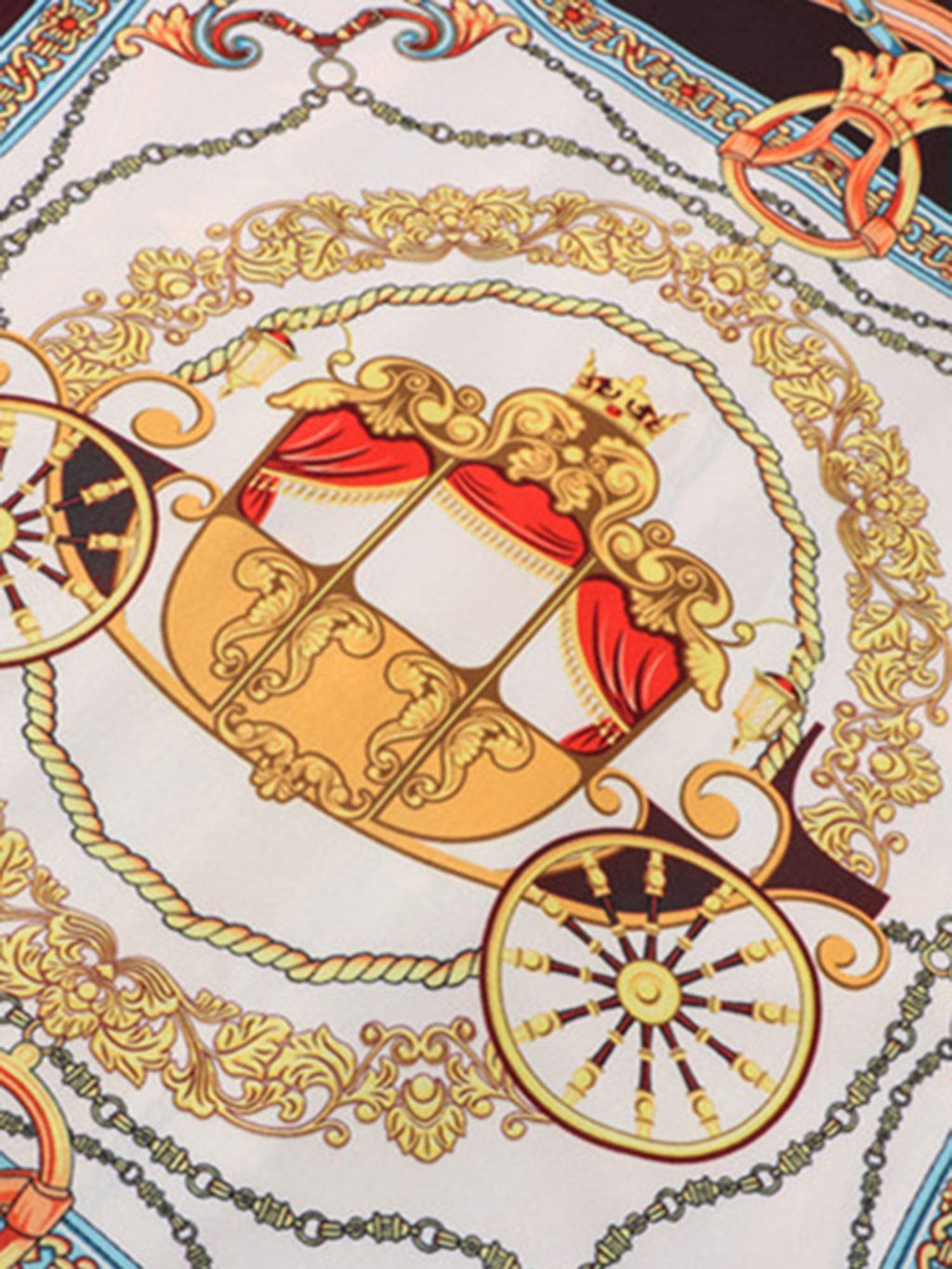 CARRIAGE PRINT SHIRT AND SHORTS SET - STREET PALACE STYLE