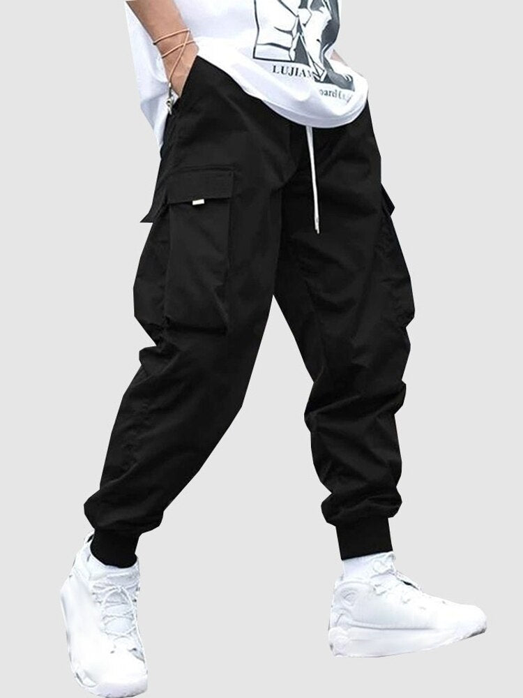 BLACK CARGO PANTS FOR MEN - CASUAL CARGO PANTS