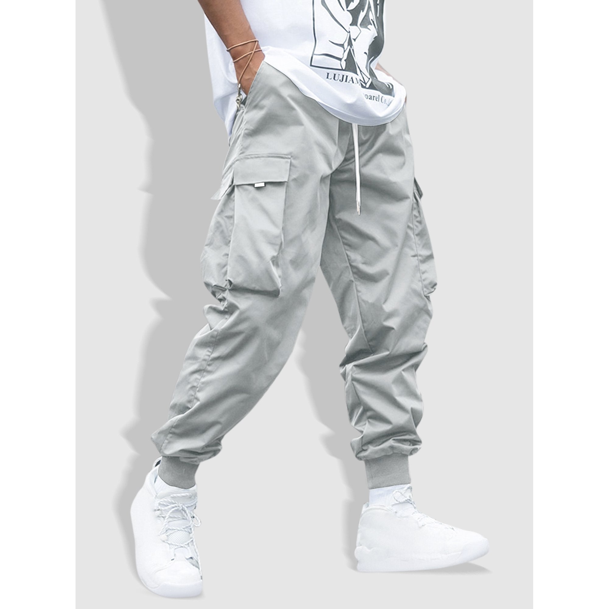 BLACK CARGO PANTS FOR MEN - CASUAL CARGO PANTS