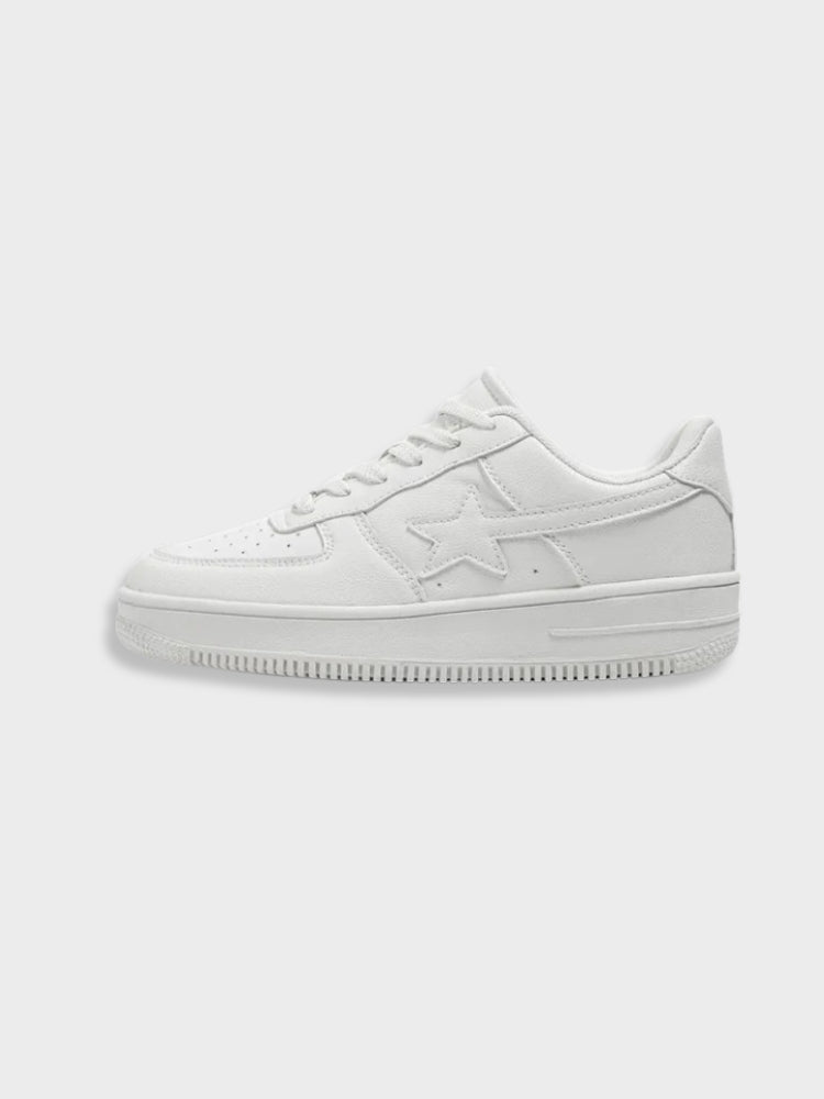 CASUAL DUNK SNEAKERS WHITE STAR-BRANDED FOR EVERYDAY WEAR