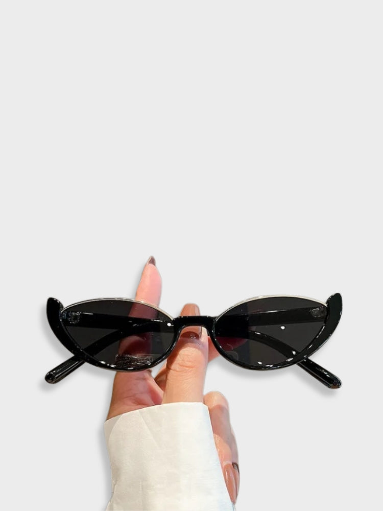 CAT-EYE SUNGLASSES CREAM FRAMES LUXURY QUAY SUNGLASSES