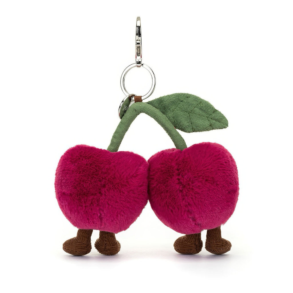 CHERRY PLUSH KEYCHAIN – CHERRIES BAG CHARM FOR BAGS