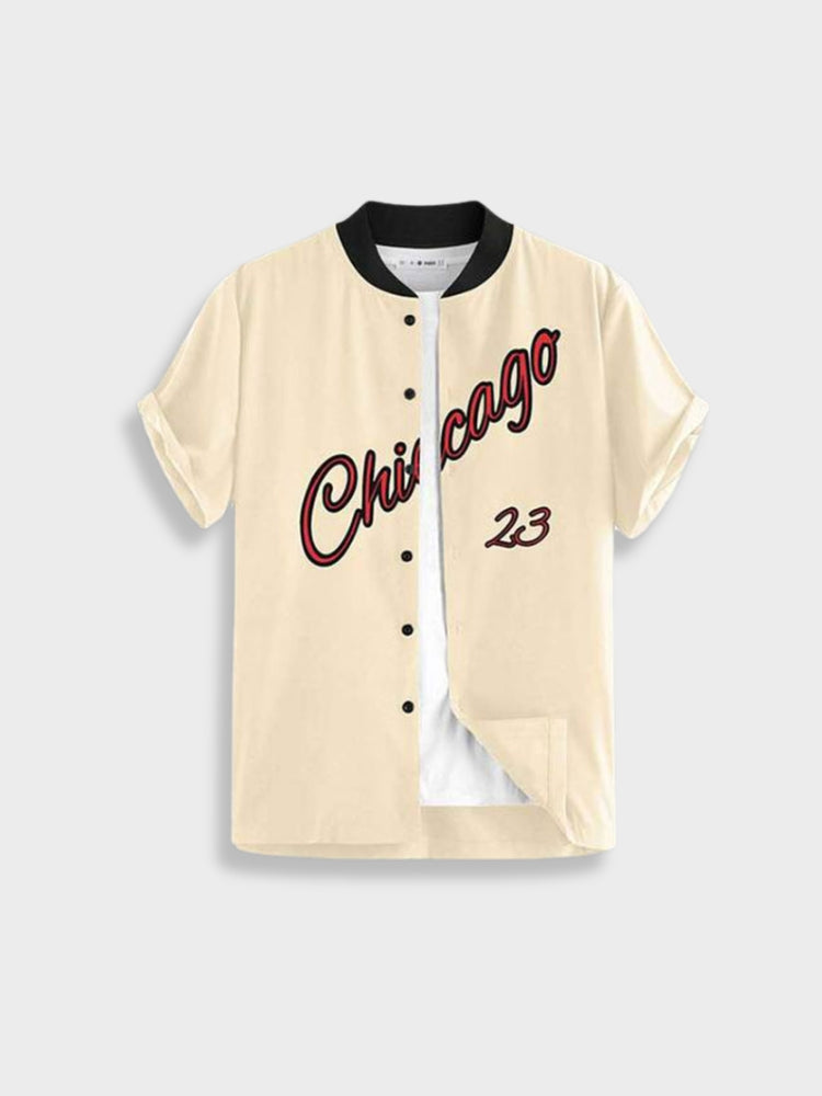 CHICAGO 23 BASEBALL SHIRT STYLISH STREETWEAR T-SHIRT