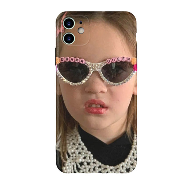 CHILD FACE PHONE CASE WITH DRAMA QUEEN MEME FOR IPHONE
