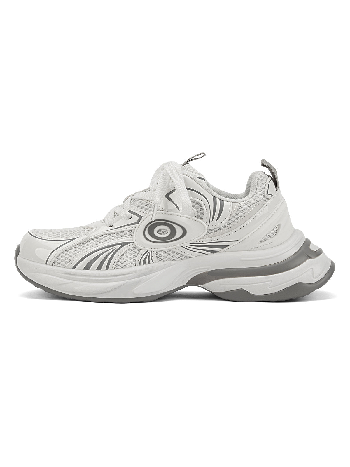 CHUNKY SNEAKERS BLACK MEN'S BREATHABLE MESH SHOES