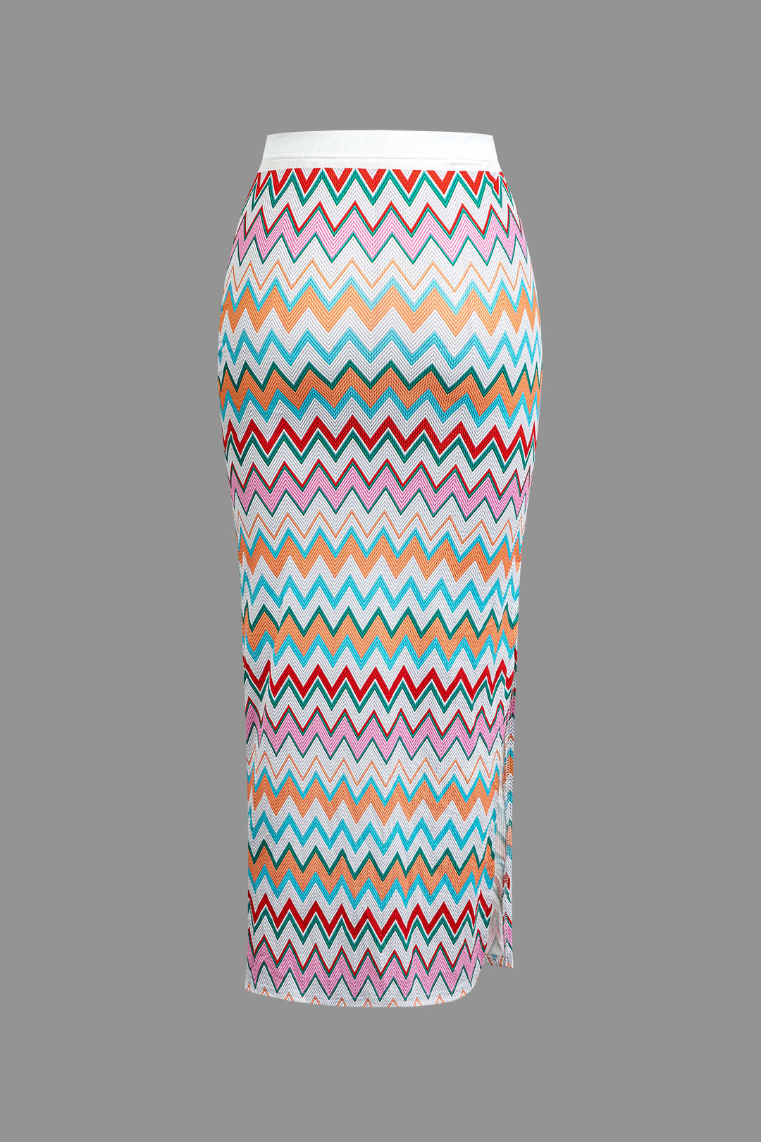 COLORFUL KNIT TWO-PIECE SET WITH PURSE AND SANDALS - UNIQUE CASUAL SET