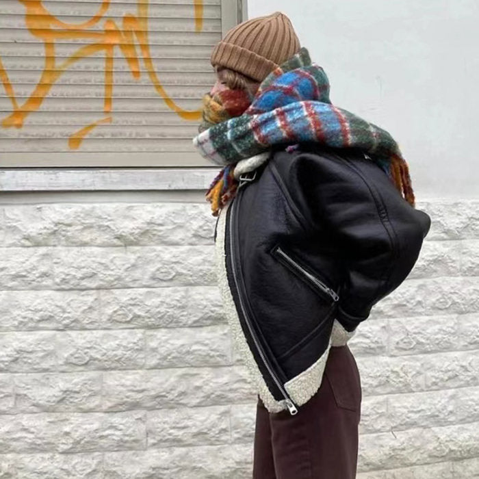 COLORFUL PLAID FRINGED SCARF FOR WOMEN AND MEN