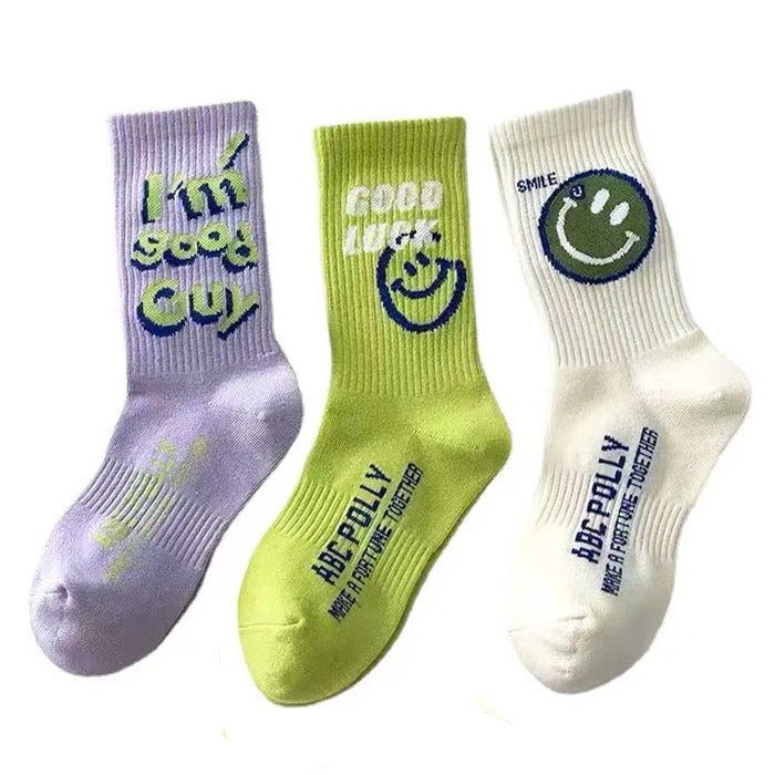 COLORFUL SOCKS PACK OF THREE PAIRS FOR CASUAL WEAR